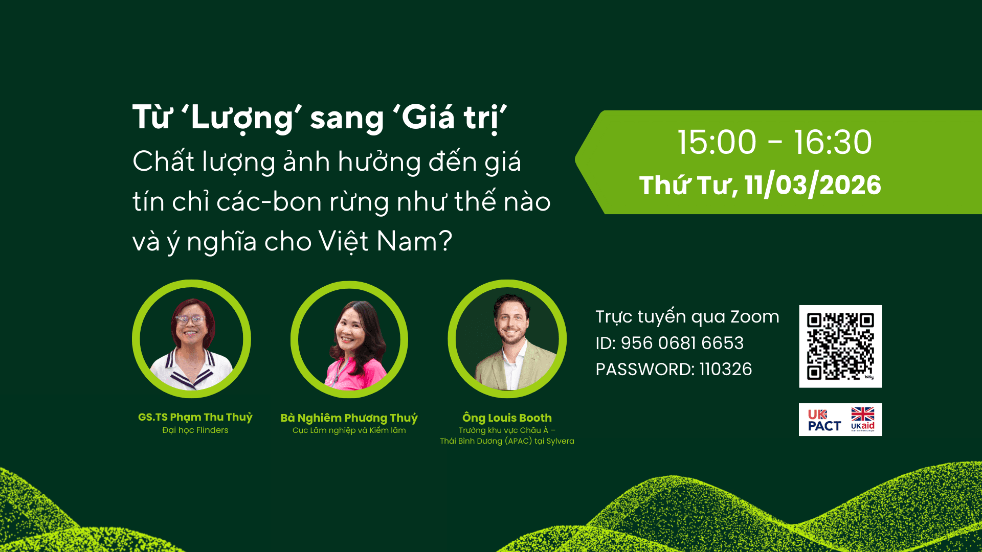 Từ ‘Lượng’ sang ‘Giá trị’: Chất lượng ảnh hưởng đến giá tín chỉ các-bon rừng như thế nào và ý nghĩa cho Việt Nam