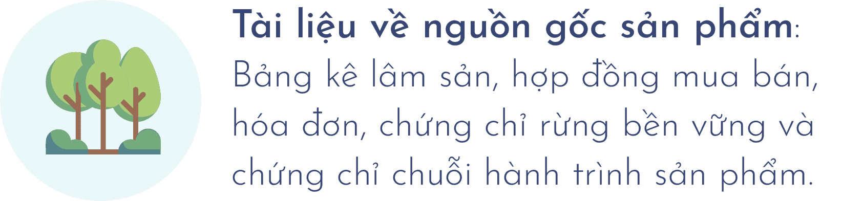 Tài liệu về nguồn gốc sản phẩm
