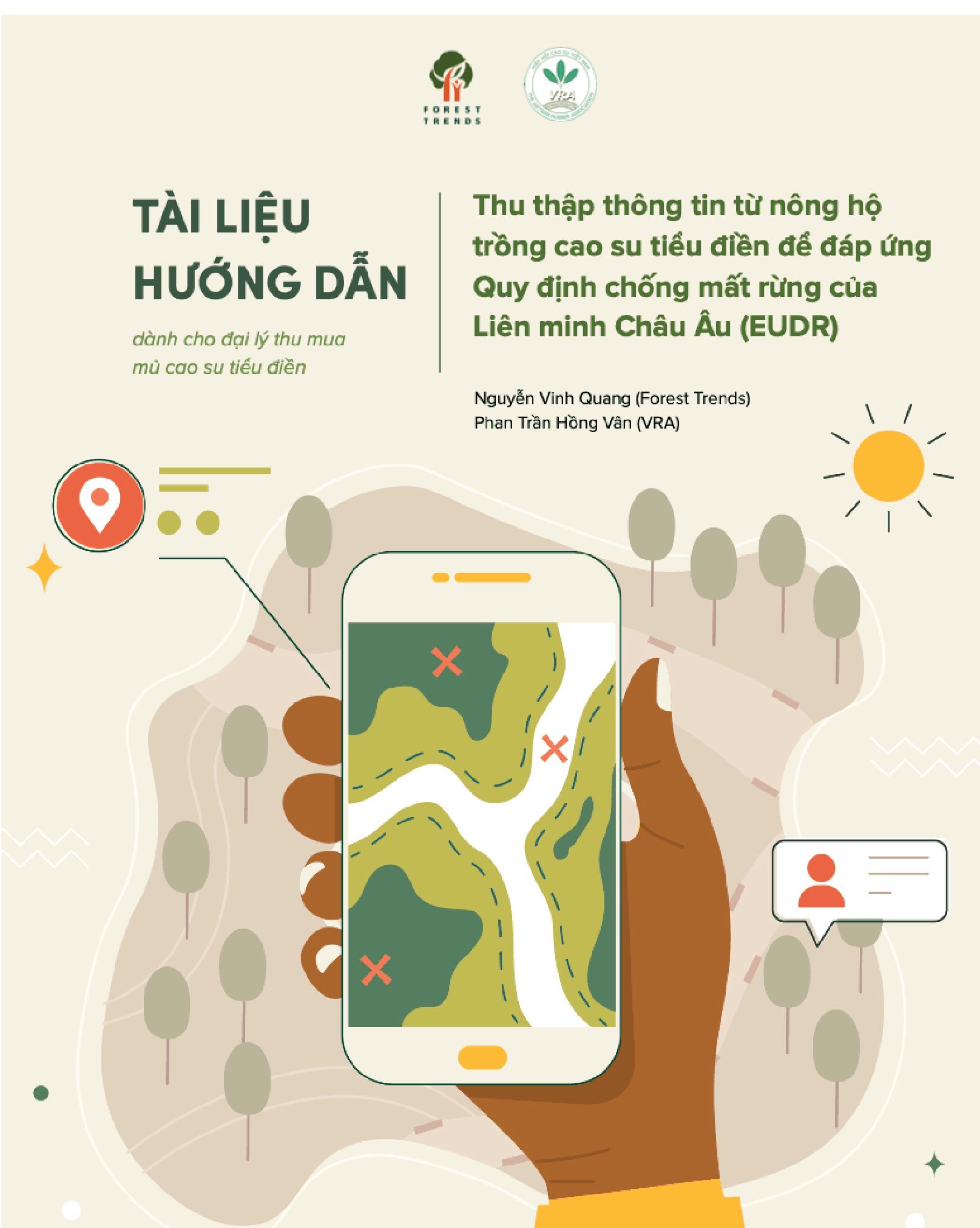 Hướng dẫn thu thập thông tin từ nông hộ trồng cao su tiểu điền để đáp ứng EUDR