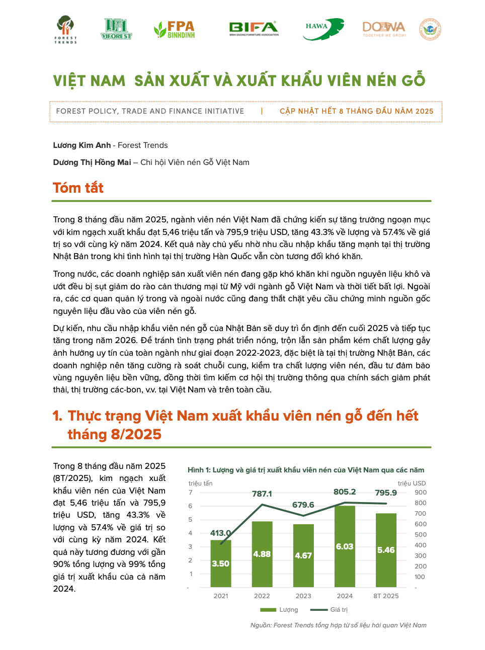 Bản tin Việt Nam sản xuất và xuất khẩu viên nén gỗ