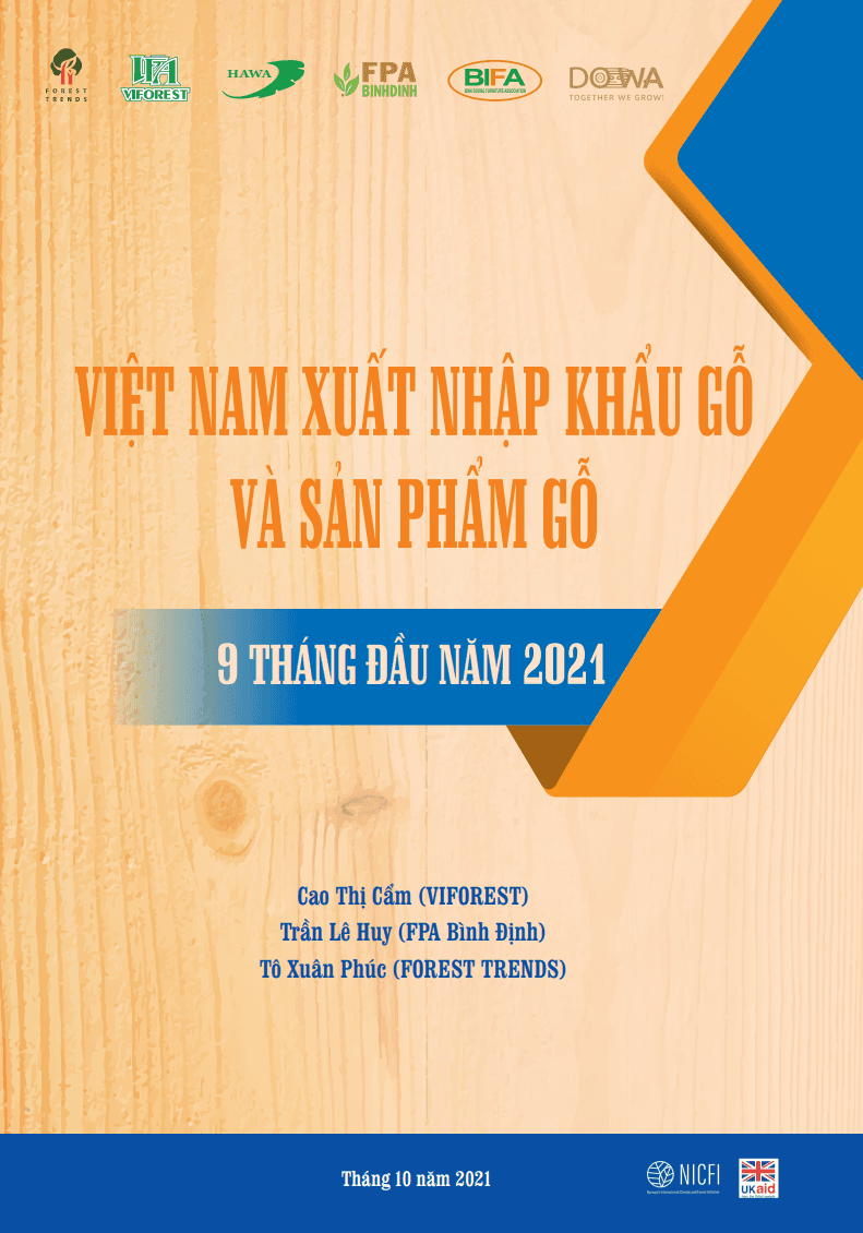 Việt Nam xuất nhập khẩu gỗ và sản phẩm gỗ trong 9 tháng đầu năm 2021
