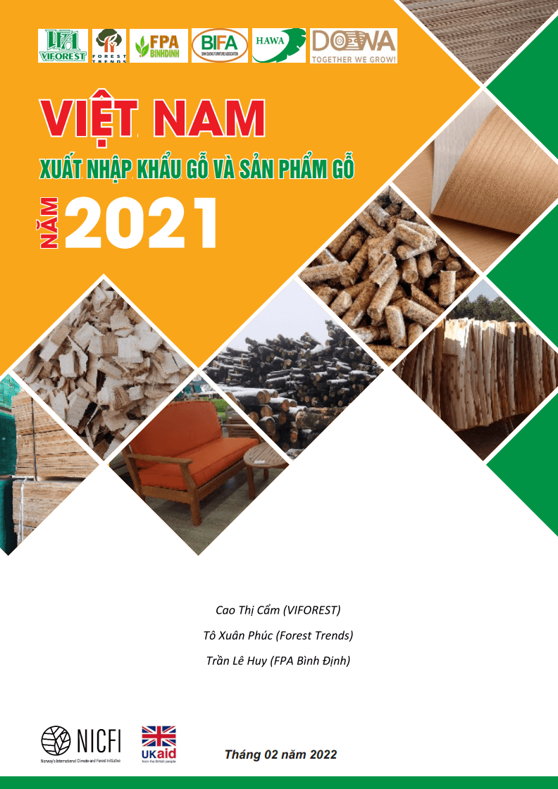 Việt Nam xuất nhập khẩu gỗ và sản phẩm gỗ năm 2021