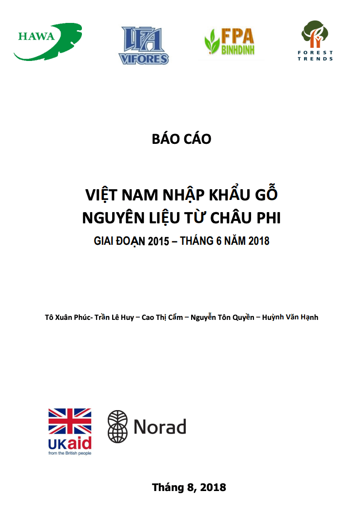 Việt Nam nhập khẩu gỗ nguyên liệu từ Châu phi