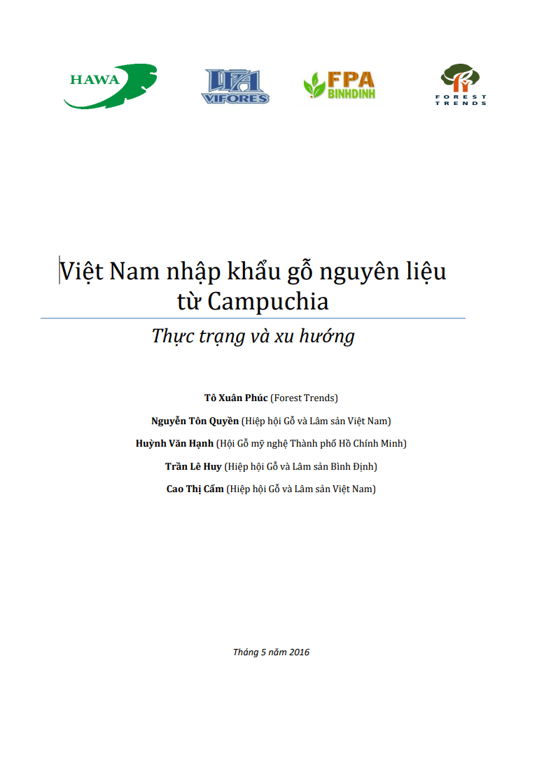 Việt Nam nhập khẩu gỗ nguyên liệu từ Campuchia