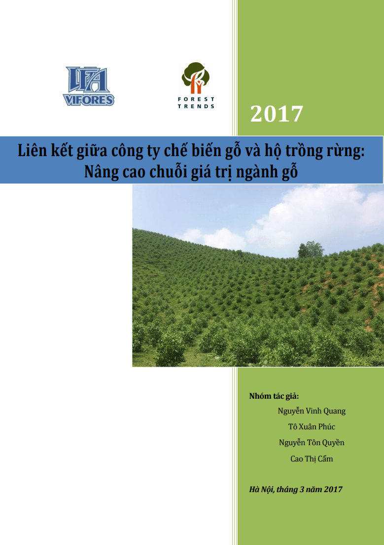 Liên kết giữa công ty chế biến gỗ và hộ trồng rừng