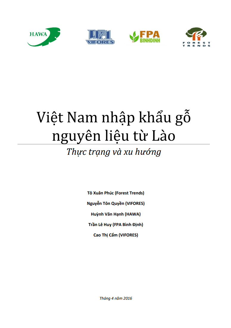 Việt Nam nhập khẩu gỗ nguyên liệu từ Lào