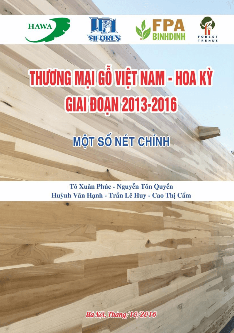 Thương mại gỗ Việt nam – Hoa Kỳ giai đoạn 2013-2016