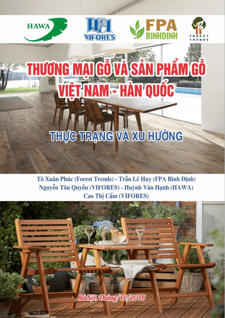 Thương mại gỗ và sản phẩm gỗ Việt Nam – Hàn Quốc