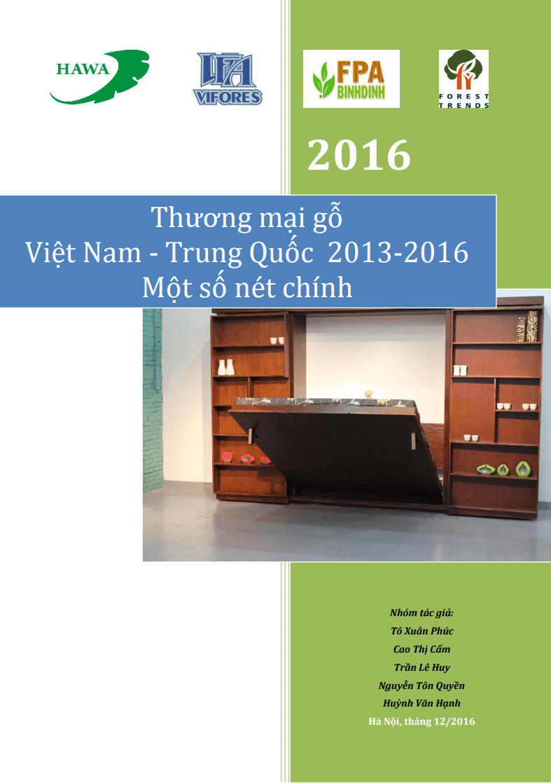 Thương mại gỗ Việt Nam – Trung Quốc 2013 -2016