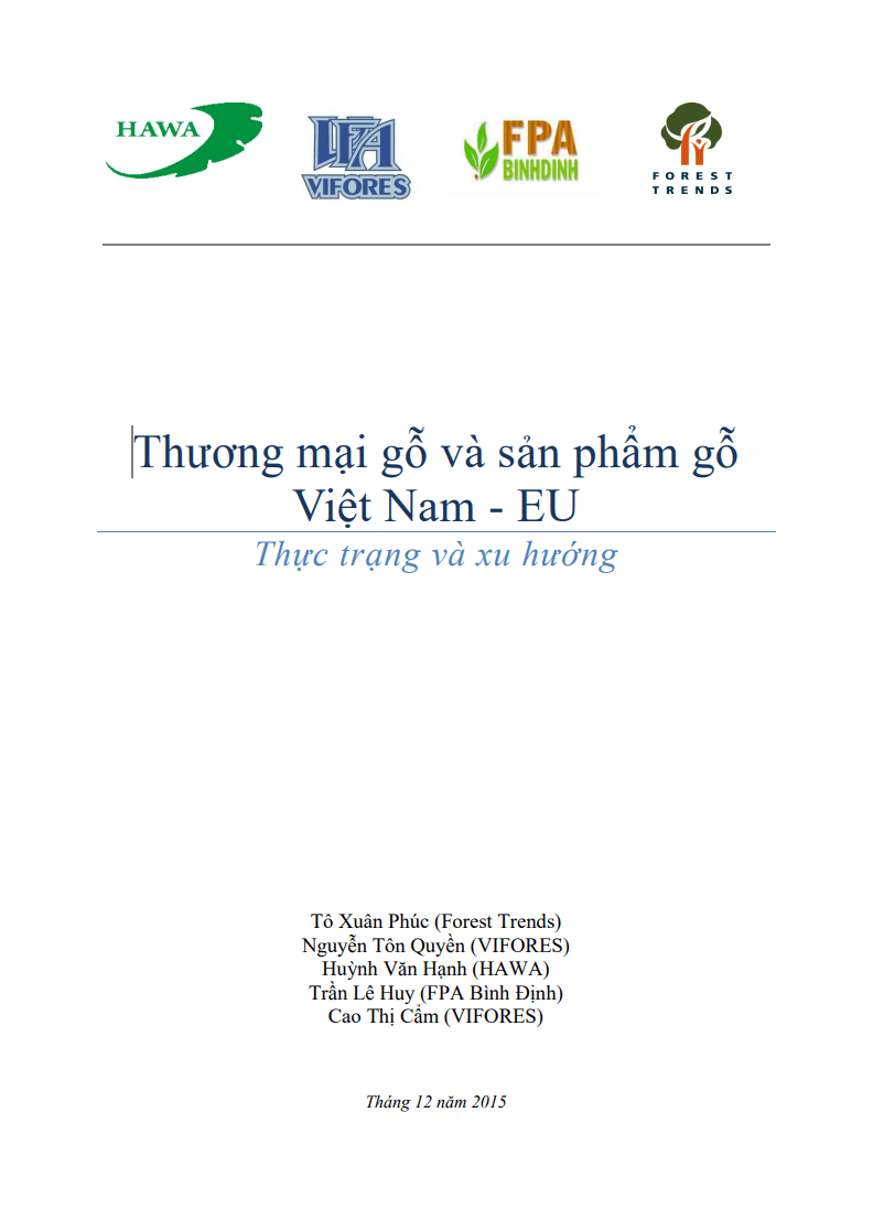 Thương mại gỗ và sản phẩm gỗ Việt Nam – EU