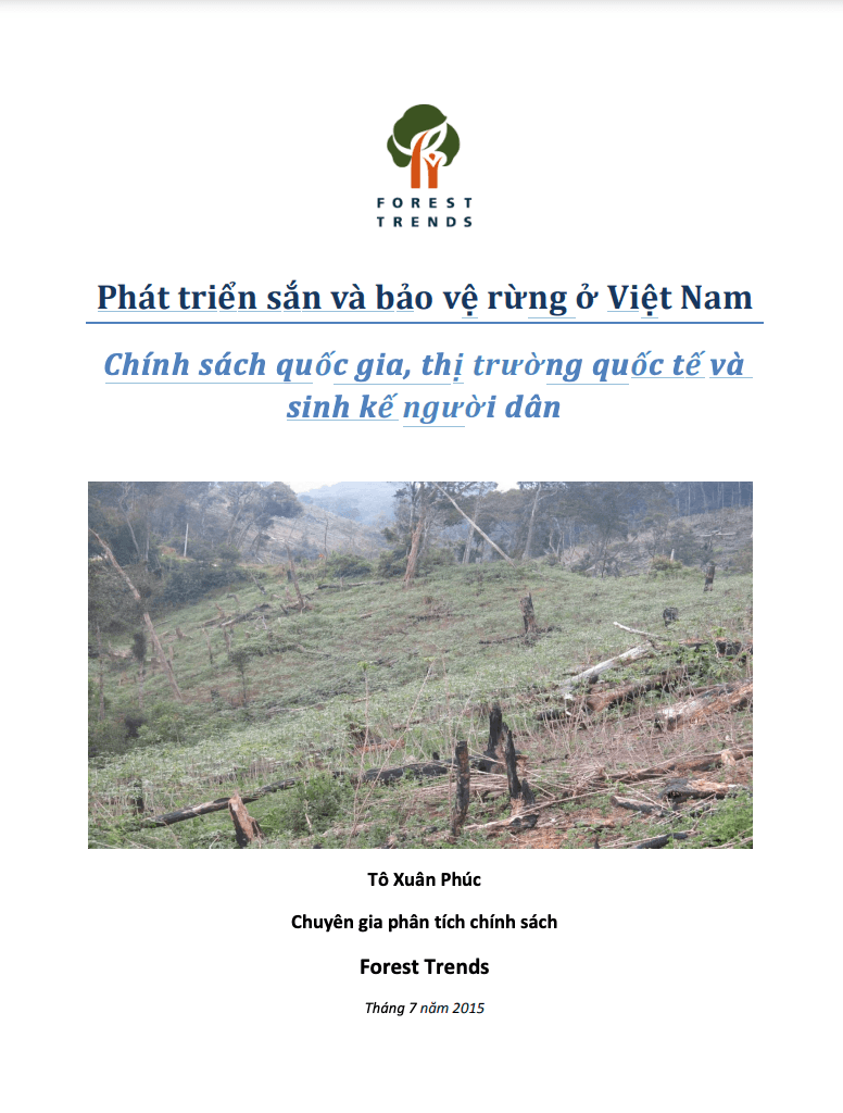Phát triển sắn và bảo vệ rừng ở Việt Nam: Chính sách quốc gia, thị trường quốc tế và sinh kế người dân