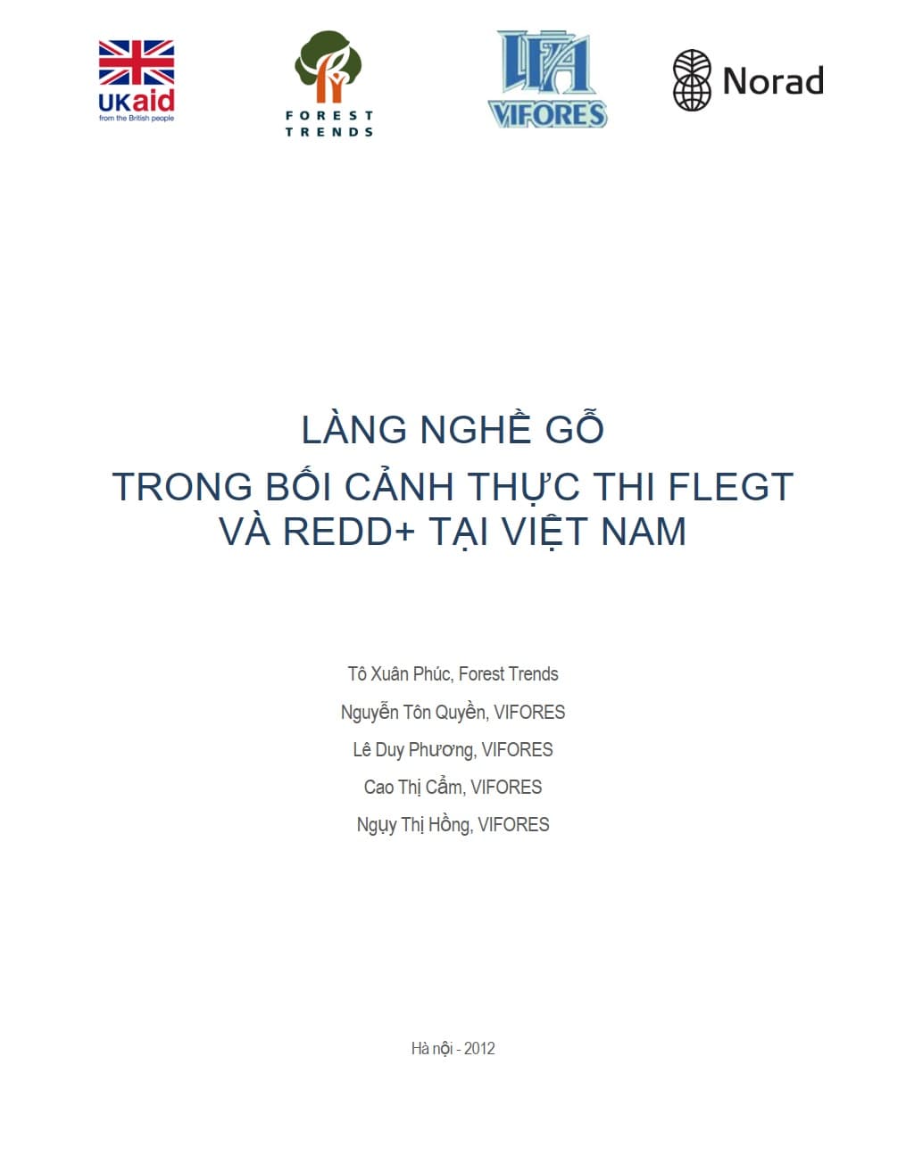 Làng nghề chế biến gỗ trong bối cảnh thực thi FLEGT và REDD+ tại Việt Nam