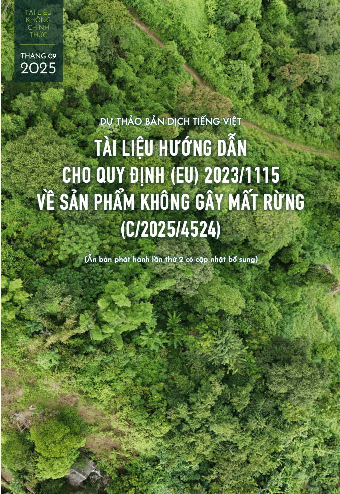 Tài liệu hướng dẫn cho quy định (EU) 2023/1115 về sản phẩm không gây mất rừng