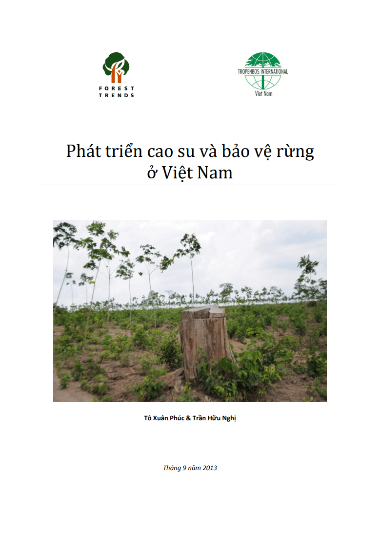 Phát triển cao su và bảo vệ rừng ở Việt Nam