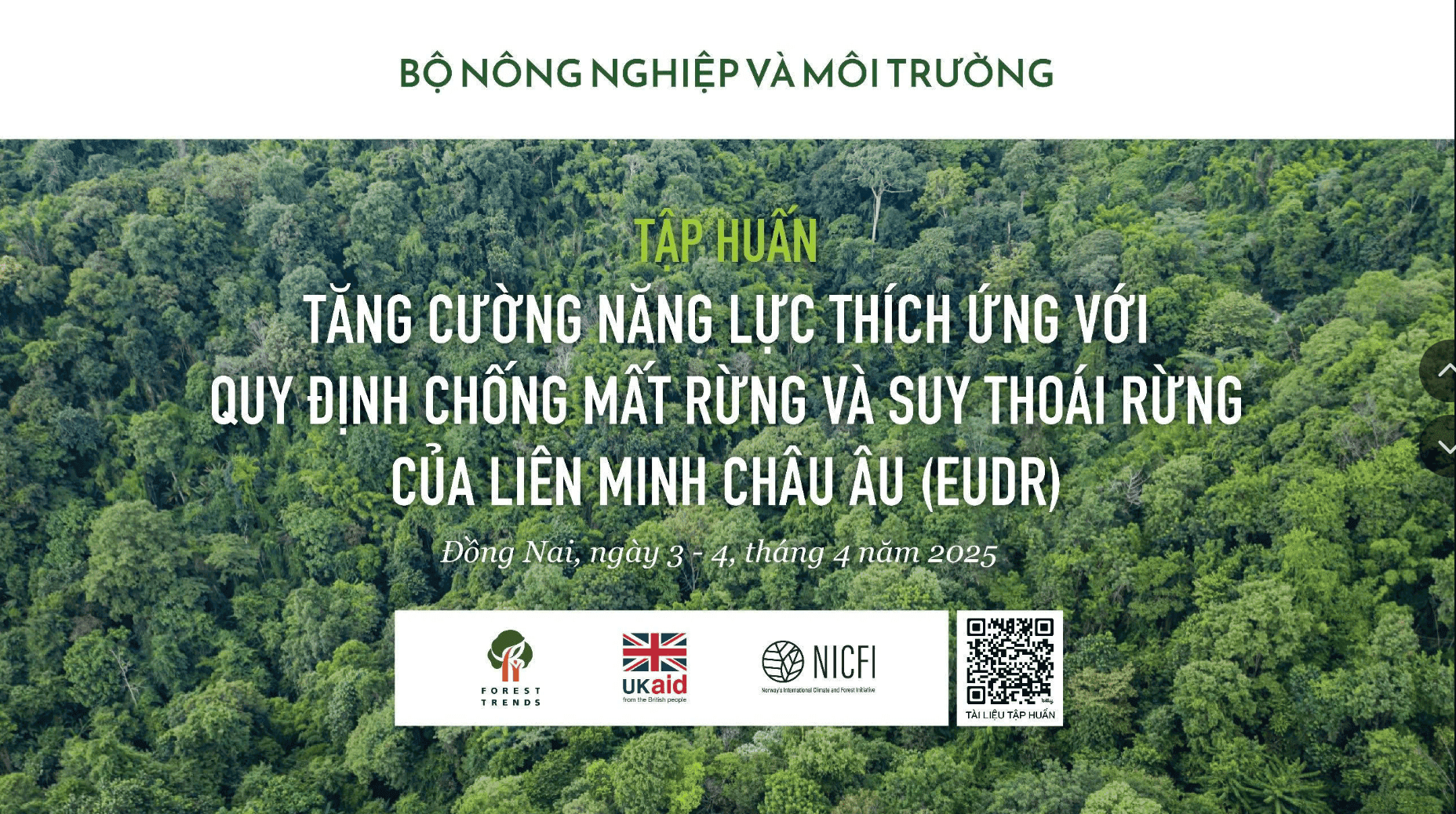 Tập huấn: Tăng cường năng lực thích ứng với Quy định chống mất rừng và suy thoái rừng của Liên minh châu Âu