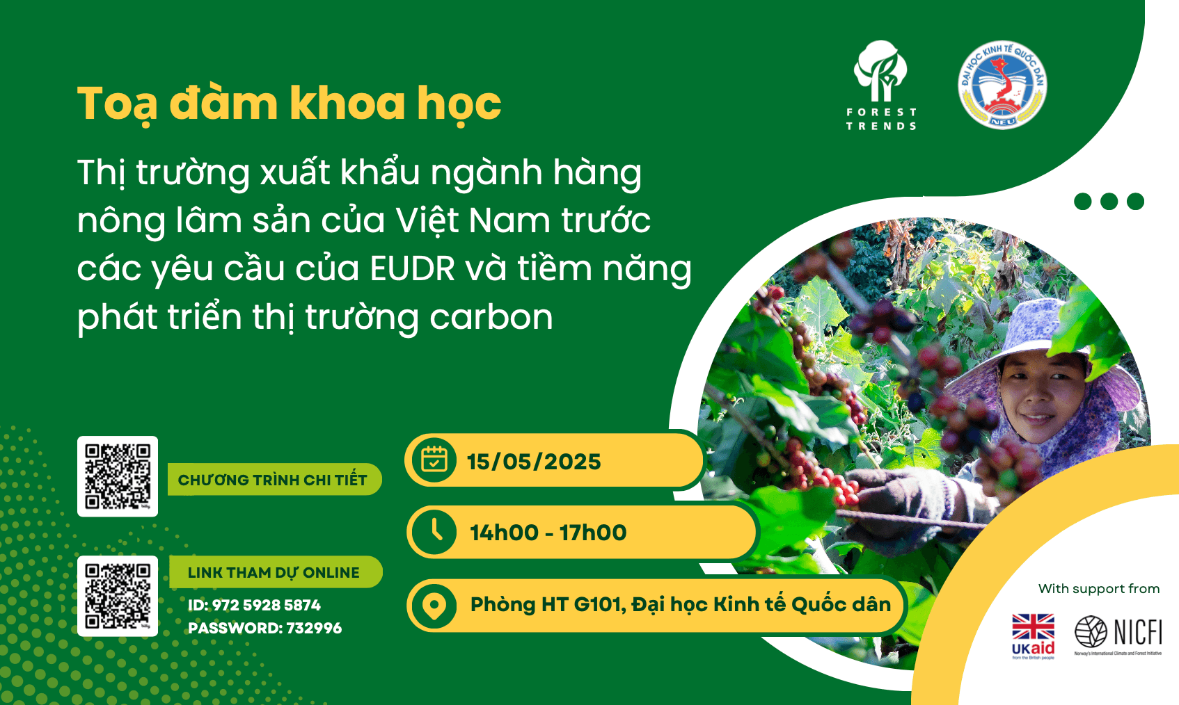 Đồng hành cùng chính sách: Vai trò của trường đại học và viện nghiên cứu trong phát triển bền vững ngành nông lâm sản