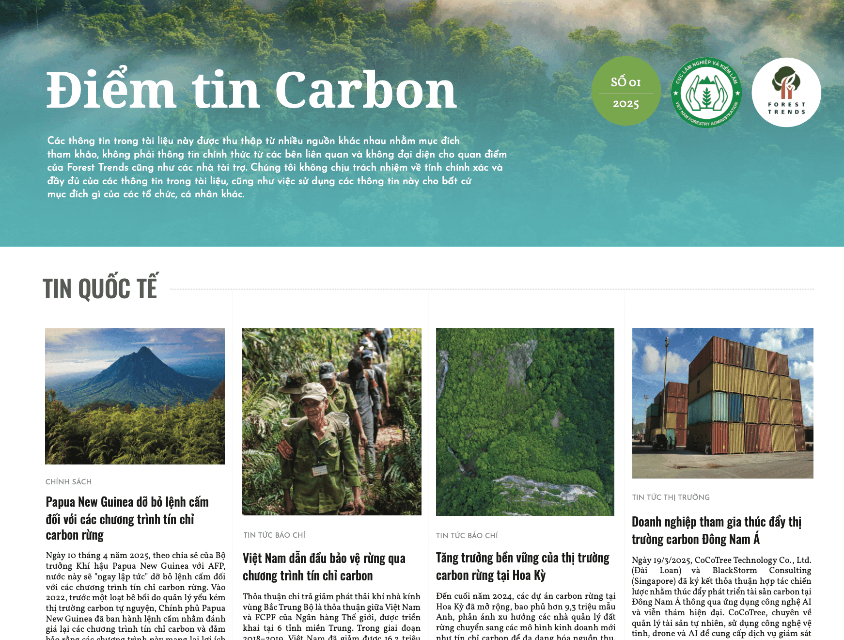 Điểm tin Carbon (tháng 5/2025)