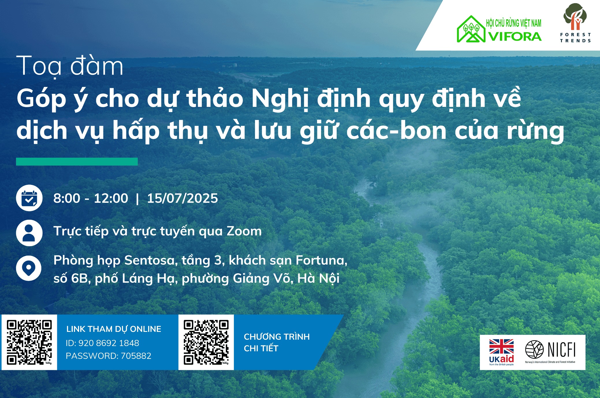 Hoàn thiện khung pháp lý cho thị trường carbon rừng: Thảo luận đa chiều từ doanh nghiệp, địa phương và chuyên gia
