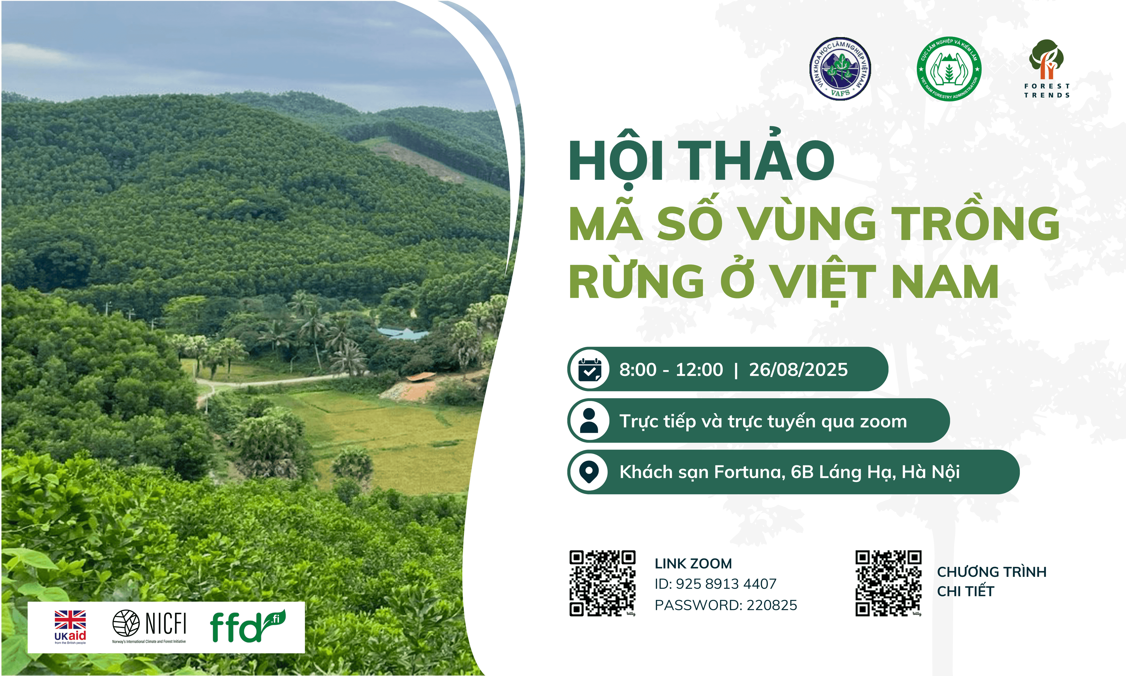 Hội thảo Mã số vùng trồng rừng ở Việt Nam – Bước tiên phong trong truy xuất nguồn gốc gỗ hợp pháp